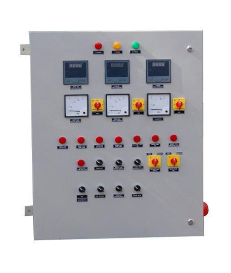 An operator interface (HMI) on an SPM machine panel